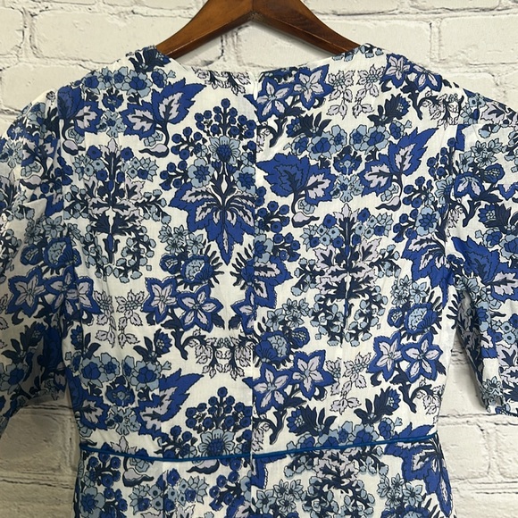 Anna Cate Floral Blue & White Maxi Dress Size X-Small Great Condition - Picture 10 of 15